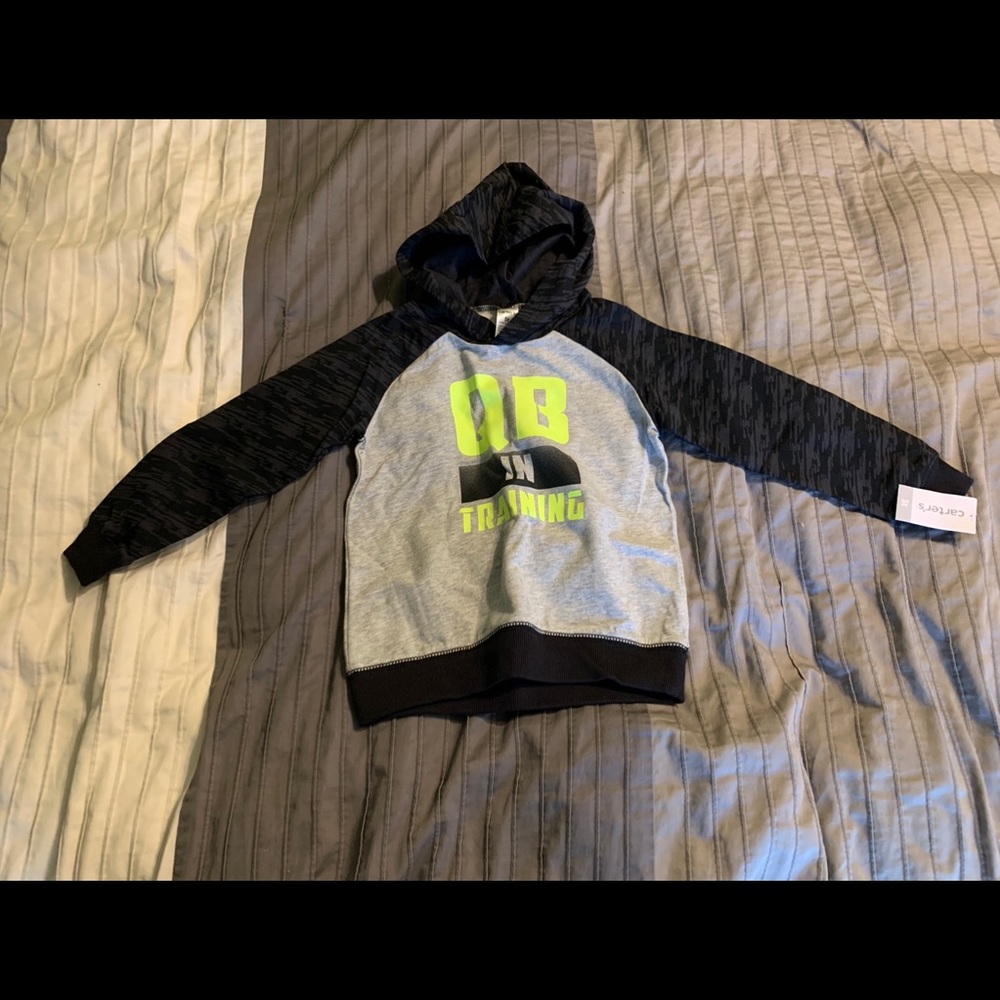 Carter’s Boys Sweatshirt Hoodie size 5T   NWT

Smoke/pet free home